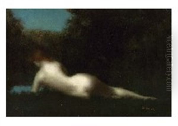 Nu Oil Painting by Jean Jacques Henner