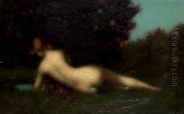 La Reverie Oil Painting by Jean Jacques Henner