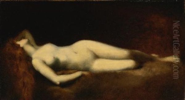 Dormeuse Oil Painting by Jean Jacques Henner