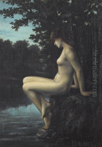 La Baigneuse Oil Painting by Jean Jacques Henner