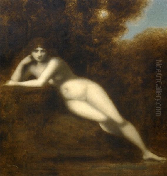 Baigneuse Oil Painting by Jean Jacques Henner