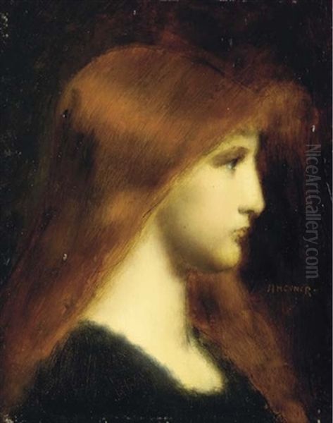 Jeanne D'arc Oil Painting by Jean Jacques Henner