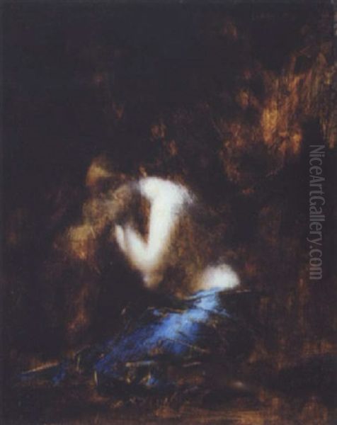 Madeleine Repentante Oil Painting by Jean Jacques Henner