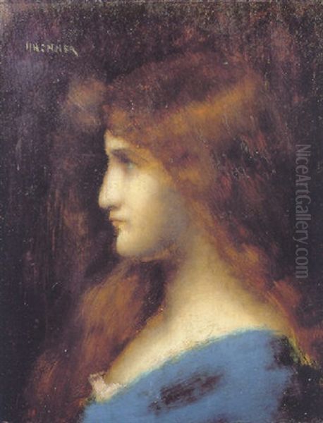 Profil De Femme by Jean Jacques Henner