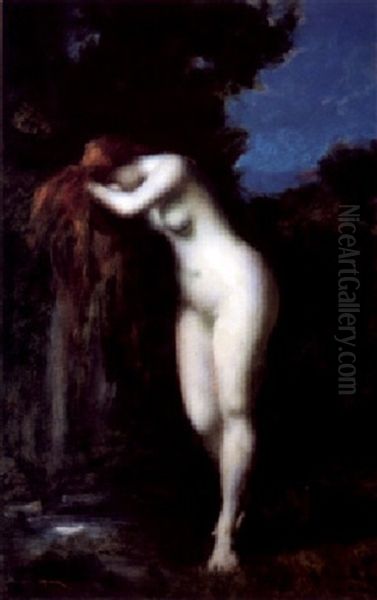 La Source Oil Painting by Jean Jacques Henner