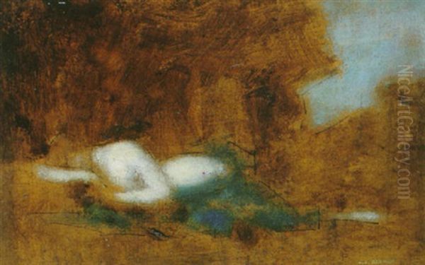 Pour La Source Oil Painting by Jean Jacques Henner