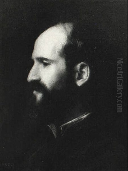 Portrait D'homme A La Barbe Oil Painting by Jean Jacques Henner