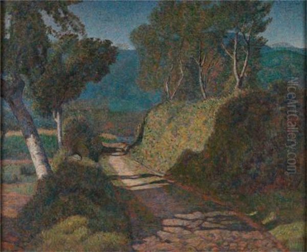 Strada Campestre Oil Painting by Angelo Barabino