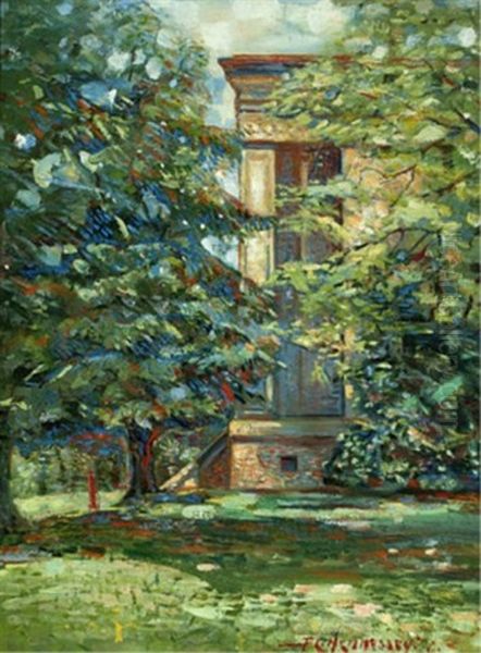 Ruthven Estate, Grand River Oil Painting by Frank Charles Hennessey