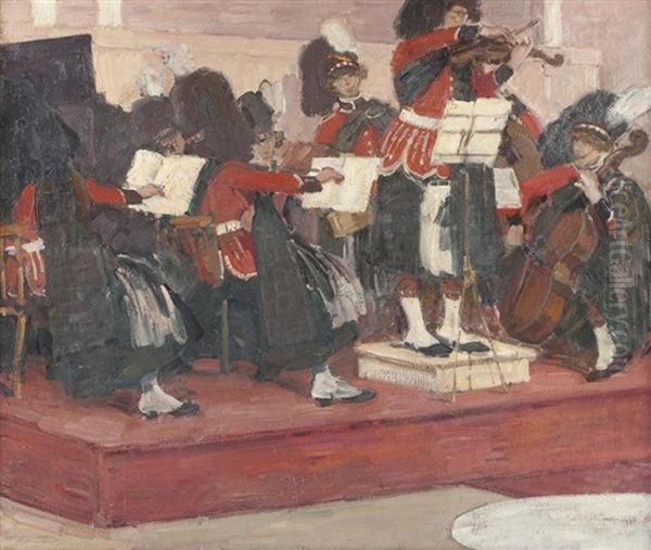 The Scots Guard Oil Painting by Goesta von Hennigs