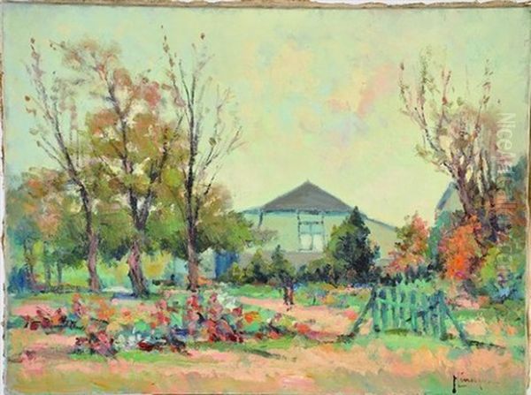 Jardin En Automne Oil Painting by Narcisse Henocque