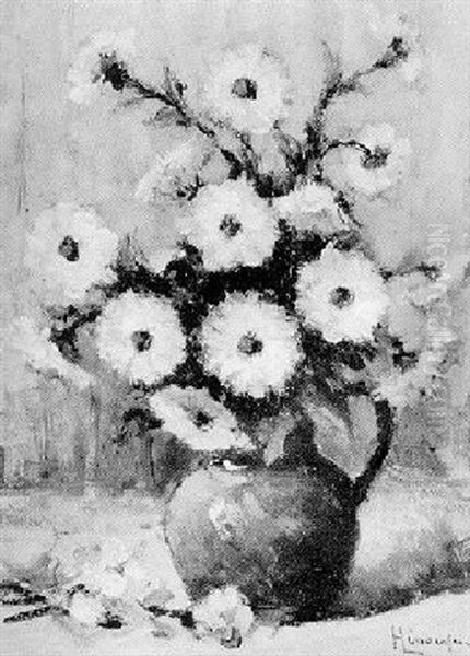 Bouquet De Soucis Oil Painting by Narcisse Henocque