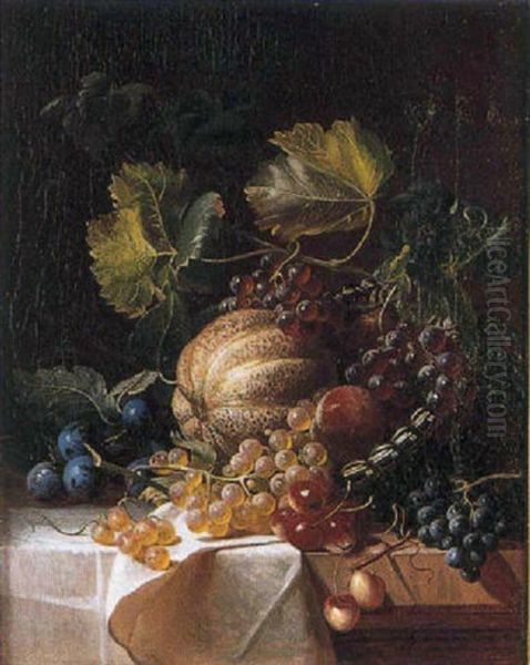 Nature Morte Aux Fruits Oil Painting by Aurelie Henon-Fabre