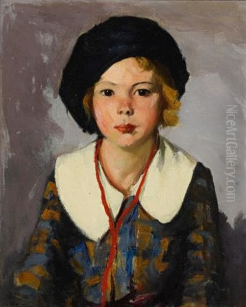 The Blue Tam Oil Painting by Robert Henri