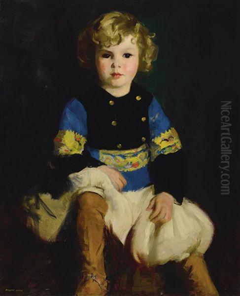 Portrait Of Carll Tucker, Jr Oil Painting by Robert Henri