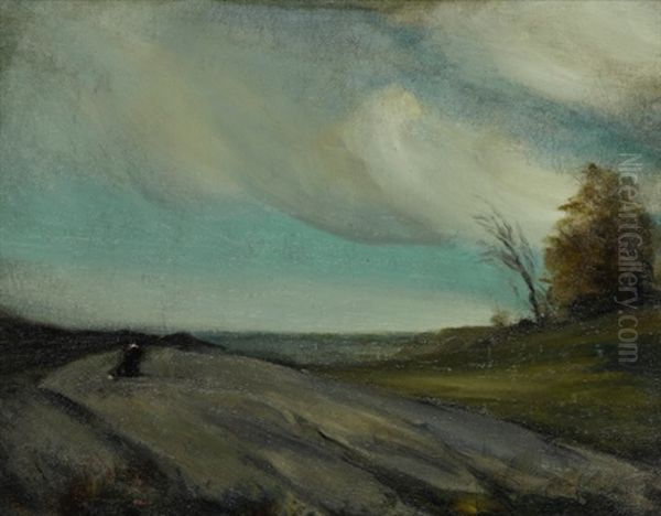 March Wind Oil Painting by Robert Henri