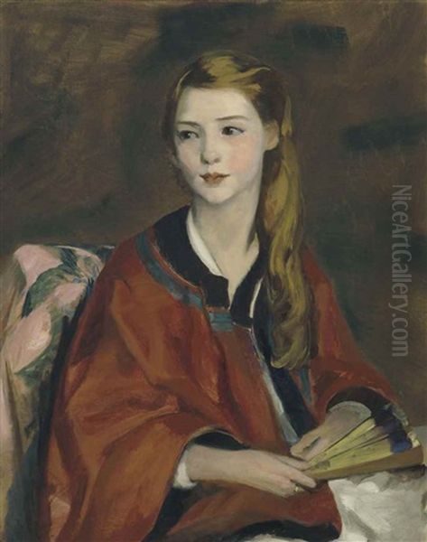 Beatrice Whittaker Oil Painting by Robert Henri