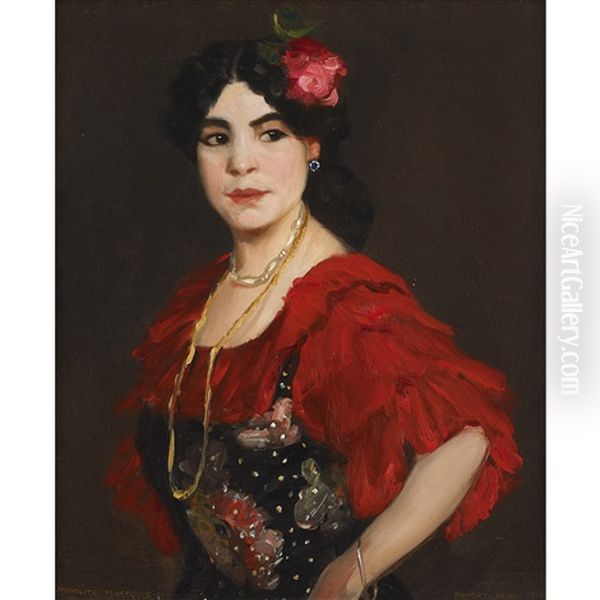 Manolita Marequis Oil Painting by Robert Henri