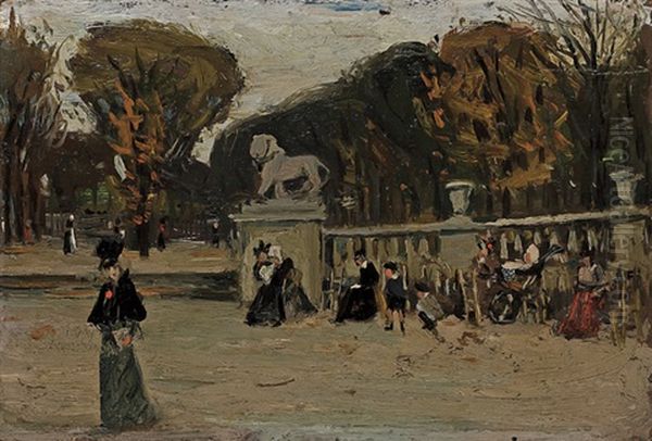 In The Park Oil Painting by Robert Henri