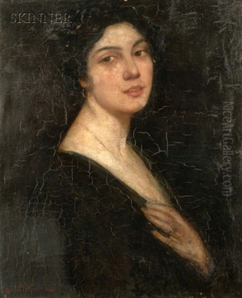 Portrait Of A Woman (mrs. John C. Nagel?) Oil Painting by Robert Henri