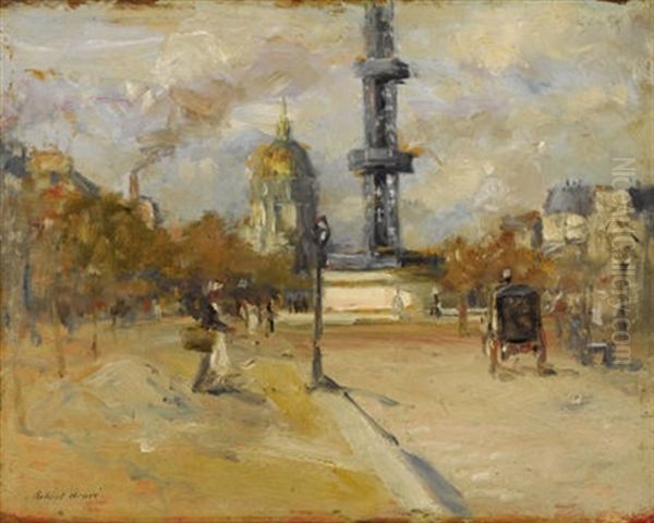 Place In Paris - Place De Breteuil Oil Painting by Robert Henri