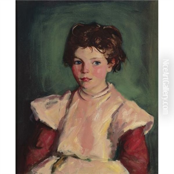 The Pink Smock Oil Painting by Robert Henri