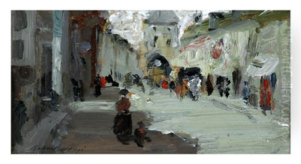 Street Scene Oil Painting by Robert Henri