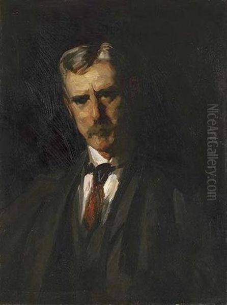 Portrait Of Thomas Anshutz Oil Painting by Robert Henri