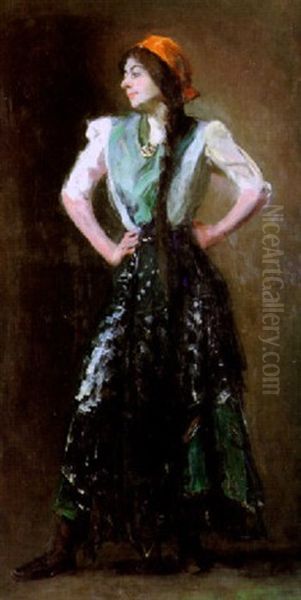 Gypsy Girl Oil Painting by Robert Henri