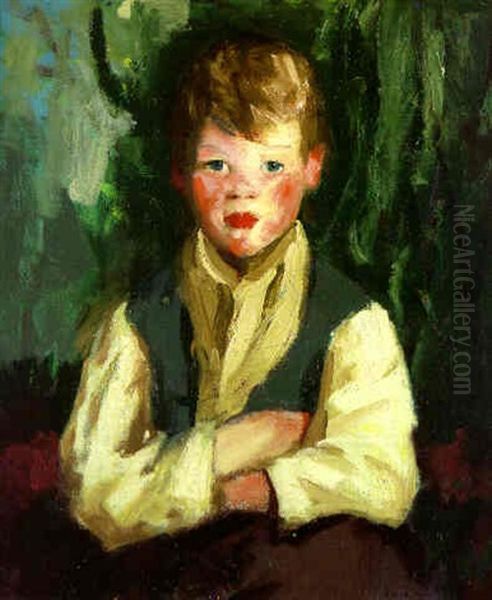 A Little Irishman Oil Painting by Robert Henri