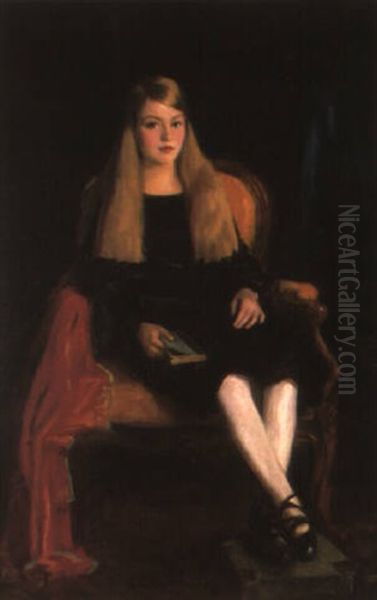 Portrait Of Marcia Anne M. Tucker Oil Painting by Robert Henri