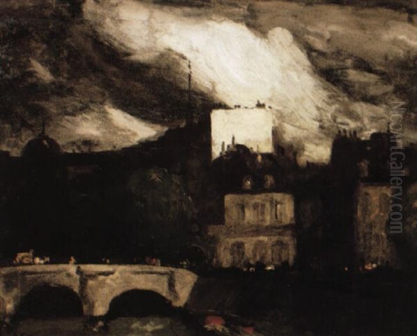 The Cite Oil Painting by Robert Henri