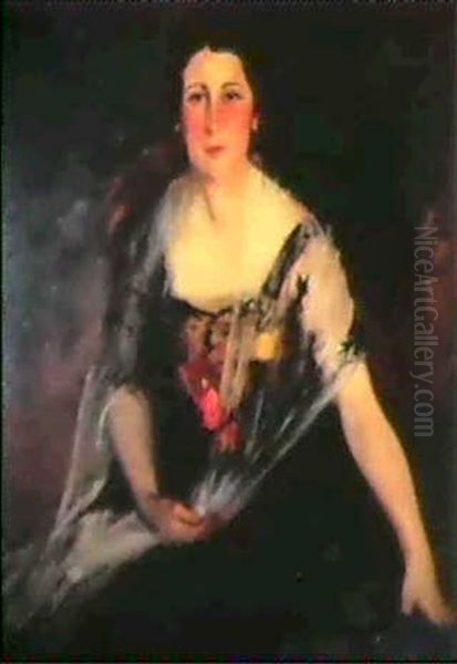 Portrait Of Mrs. Charles Weidemann Oil Painting by Robert Henri