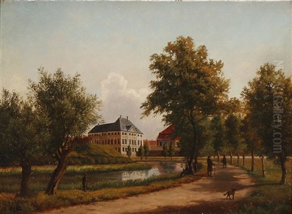 View From Esplanaden And The Old Cadet Academy In Bredgade, Copenhagen Oil Painting by Carsten Henrichsen