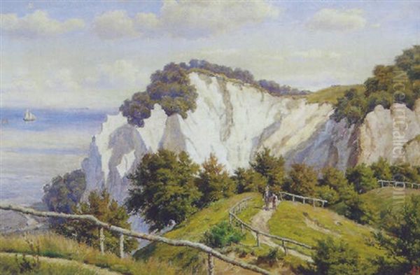 Parti Fra Moens Klint Oil Painting by Carsten Henrichsen