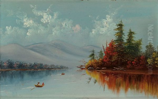 Autumn Landscape Oil Painting by Edward Lamson Henry