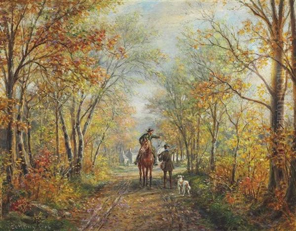 The Hunter Oil Painting by Edward Lamson Henry