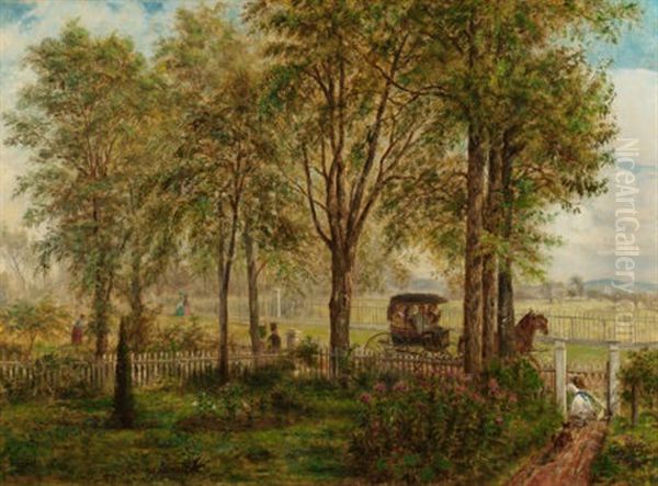 Returning From Church Oil Painting by Edward Lamson Henry