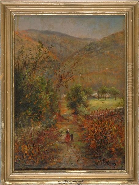 The Road To Conway, A Study From Nature Oil Painting by Edward Lamson Henry