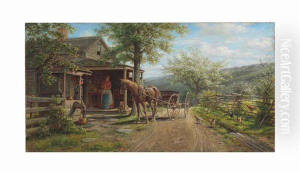 Spring Oil Painting by Edward Lamson Henry