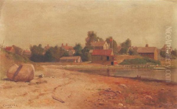 The Dock Oil Painting by Edward Lamson Henry