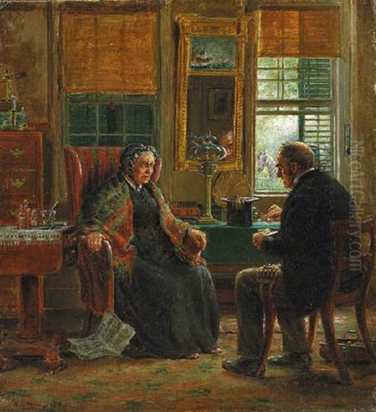 The Doctor's Call Oil Painting by Edward Lamson Henry