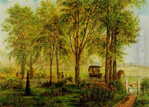 Returning From Church Oil Painting by Edward Lamson Henry