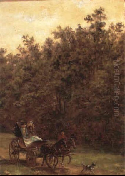 The Carriage Ride Oil Painting by Edward Lamson Henry