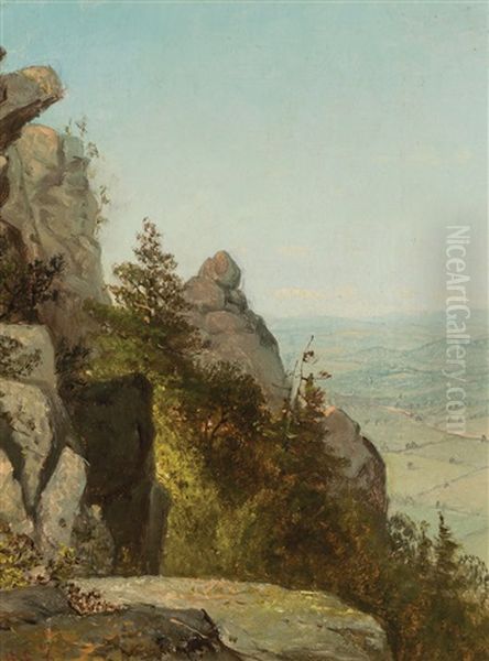 Devil's Pulpit, Berkshire County, Massachusetts Oil Painting by George Henry