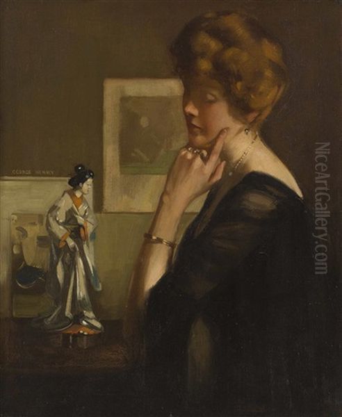 Reverie Oil Painting by George Henry