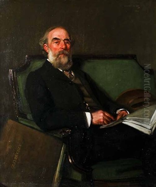 The Portrait Of Sir William Barclay Of Glenbuchat by George Henry