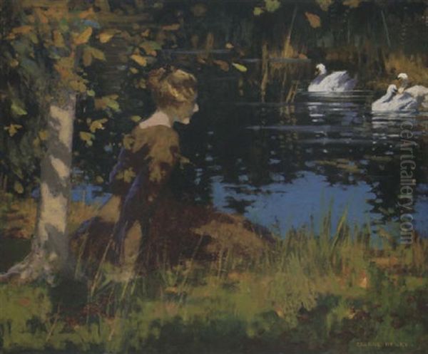 Contemplation Oil Painting by George Henry