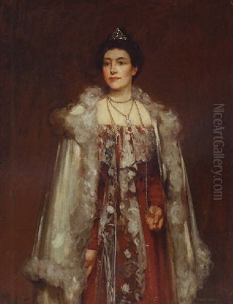 A Noble Lady Oil Painting by George Henry