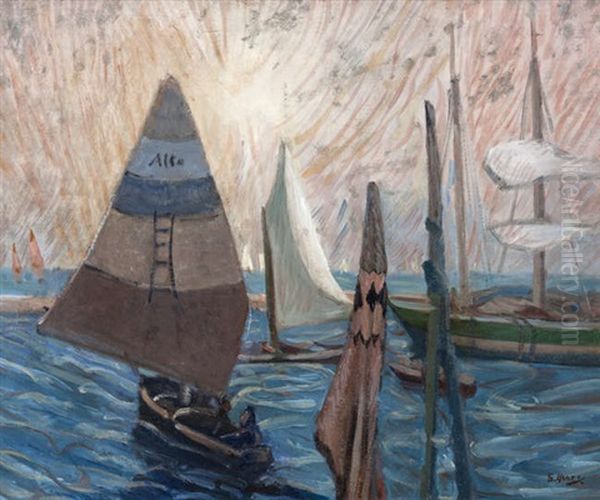 Sailing Boats, Chioggia by Grace Henry